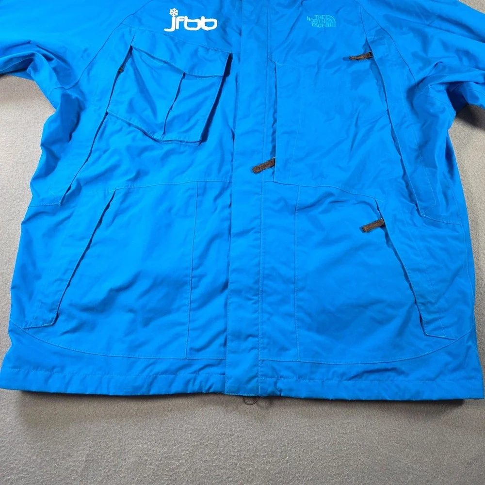The North Face Snowboard Jacket Mens 2XL Blue Hyvent Ski Patrol Waterproof Hood